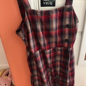 Plaid Print Dress